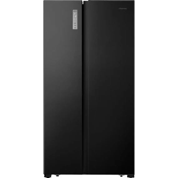 HISENSE Side-by-Side hűtőgép fagyasztóval RS677N4BFD, 178,6 cm, fekete