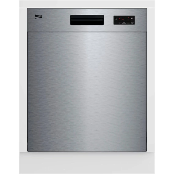 BEKO beépíthető mosogatógép, BDUN15O30X, 60cm, rozsdamentes acél