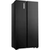 HISENSE Side-by-Side hűtőgép fagyasztóval RS677N4BFD, 178,6 cm, fekete